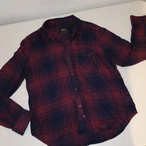 Rails Womens Red Plaid‎ Long Sleeve Button Front Shirt Small